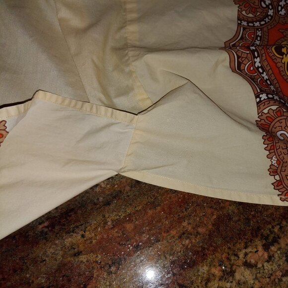 Urban Outfitters King Paisley Boho Cotton Bed Skirt 15"drop-split - Picture 4 of 10